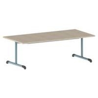 Table Bandana 160 x 80 cm fixe dégagement latéral stratifié Mobidecor - Image 8