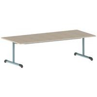 Table Bandana 180 x 80 cm fixe dégagement latéral stratifié Mobidecor - Image 5