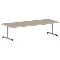 Table Bandana 200 x 80 cm fixe dégagement latéral stratifié Mobidecor - Image 8