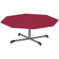 Table Bandana octogonale Ø 120 cm fixe piètement central stratifié - Image 4