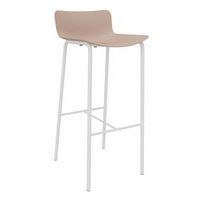 Tabouret haut Popp coque polycarbonate/piètement acier - Image 2