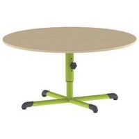 Table Bandana ronde Ø 120 cm réglable piètement central stratifié - Image 2