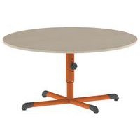 Table Bandana ronde Ø 120 cm réglable piètement central stratifié - Image 3