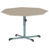 Table Bandana octogonale Ø 120 cm réglable piètement central stratifié - Image 4
