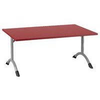 Table Sara rectangulaire 120 x 80 cm fixe dégagement latéral stratifié - Image 8