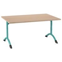 Table Sara rectangulaire 120 x 80 cm fixe dégagement latéral stratifié - Image 6