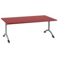 Table Sara rectangulaire 140 x 80 cm fixe dégagement latéral stratifié - Image 8