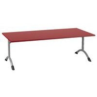 Table Sara rectangulaire 160 x 80 cm fixe dégagement latéral stratifié - Image 9