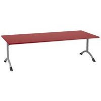 Table Sara rectangulaire 180 x 80 cm fixe dégagement latéral stratifié - Image 5