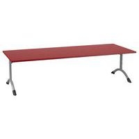 Table Sara rectangulaire 200 x 80 cm fixe dégagement latéral stratifié - Image 9
