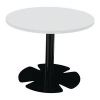 Table Host Ø 60 x h 45 cm plt Blanc pied tulipe Noir - Image principale
