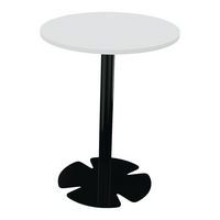 Table Host Ø 60 x h 75 cm plt Blanc pied tulipe Noir - Image principale