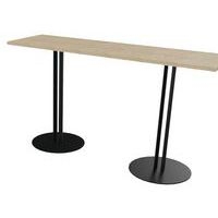Table Roxane 2 pieds piètement 2 tubes 140x40 cm - Image 7