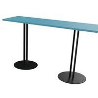 Table Roxane 2 pieds piètement 2 tubes 140x40 cm - Image 4