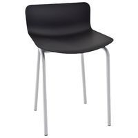 Tabouret bas Popp coque polycarbonate/piètement acier - Image principale