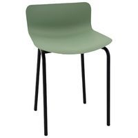 Tabouret bas Popp coque polycarbonate/piètement acier - Image 10