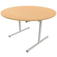 Table dégagement latéral ronde Ø 120 cm stratifié ABS - Image 4