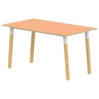 Table 4 pieds inclinés métal/bois 160 x 80 cm stratifié ABS - Image 3