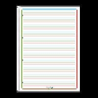Page feuillet perforée simple interligne 3 mm 90 g 21 x 29,7 cm (Etui de 100) - Image 2
