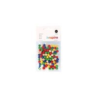 Sachet 140 perles bois rondes multicolores 8 mm - Image principale