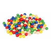 Sachet 215 perles bois rondes multicolores 6 mm - Image principale