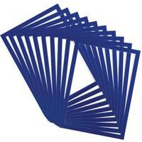 Lot de 10 Cadre d'affichage Magneto PRO Memo bleu - Image principale