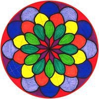 Set 36 feuilles 28x28cm pour création Mandala - Image 2