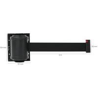 Support mural à sangle 2 m - sangle noire - Image 8