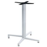 Pied de table Domino fixe hauteur 73 cm colonne ronde - blanc - Image principale