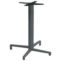 Pied de table Domino fixe hauteur 73 cm colonne ronde - anthracite - Image principale