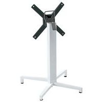 Pied de table Domino rabattable hauteur 73 cm colonne carrée - blanc - Image principale