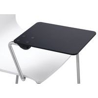 Lot de 2 tablettes HPL pour chaises Alice - noir - Image principale