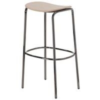 Tabouret Trick hauteur 65 et 75 cm assise bois S-CAB - Image 2