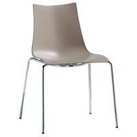 Chaises Zebra 4 pieds peints ou chromé lot de 4 S-CAB - Image 3