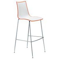 Tabourets Zebra hauteur 65 et 80 cm bicolore lot de 2 S-CAB - Image principale