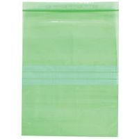 Sachet zip recyclé - Vert 50 µm - 280x220mm - Manutan Expert - Image principale
