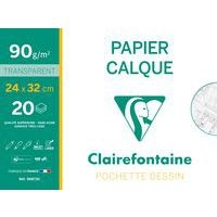 Pochette 20 feuilles papier calque 24x32 90g - Image principale