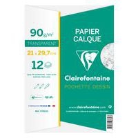 Pochette 12 feuilles papier calque 21x29,7 90g - Image 2