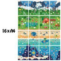 Atelier 12 enfants gommettes format géant animaux - Image 4