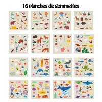Atelier 12 enfants gommettes format géant animaux - Image 2