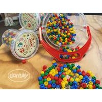 Seau 1580 perles plastique couleurs vives - Image 2