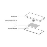 Assortiment 3 matrices de découpe Zag (étoile/carré/rond) - Image 2