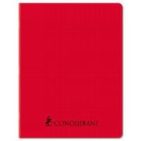 Cahier agrafé 17 x 22 cm 96p séyès 70g PP rouge - Image principale