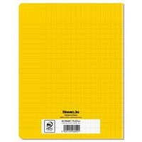 Cahier agrafé 17 x 22 cm 96p séyès 70g PP jaune - Image 2
