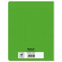 Cahier agrafé 17 x 22 cm 96p séyès 70g PP vert - Image 2