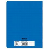 Cahier agrafé 17 x 22 cm 96p séyès 70g PP bleu - Image 2