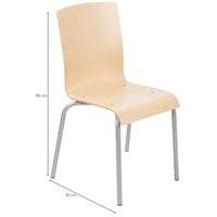 Chaise coque bois Hermès - Manutan Expert - Image 8