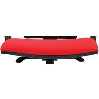 Fauteuil Office dossier résille assise tissu coloris rouge - Image 8