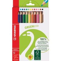 Etui carton x 12 crayons de couleur STABILO GREENtrio - Image principale