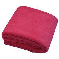 Lot 10 serviettes de toilette microfibre 50 x 90 cm Fuchsia - Image principale